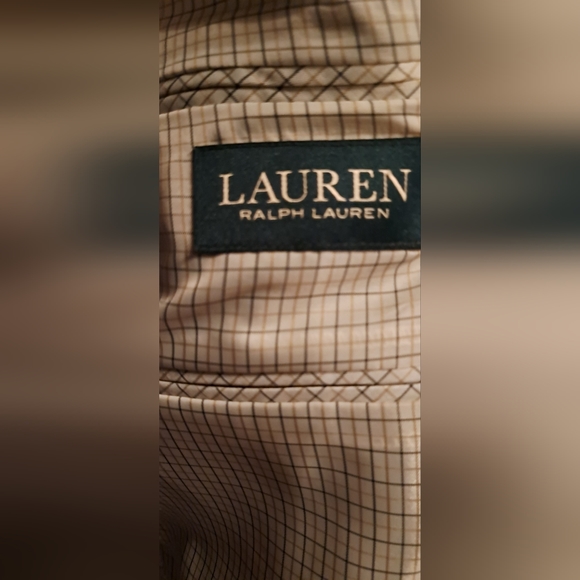 Mens Lauren Ralph Lauren Sports Jacket 46 Reg Lined Polyester Faux Suede - Picture 3 of 12